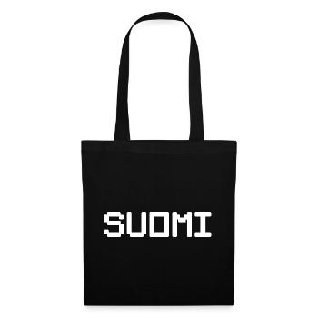 SUOMI Finlande - Sac en tissu - noir - Devant