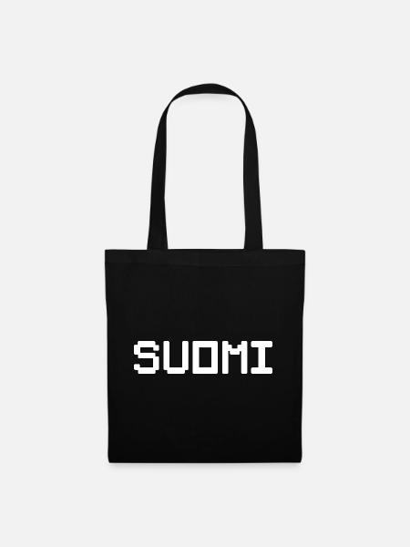 SUOMI Finland - Stoffbeutel - Schwarz