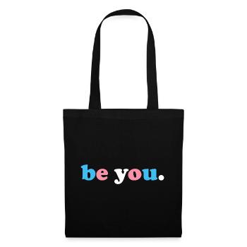 Be You Transgender - Stoffbeutel - Schwarz - Vorne