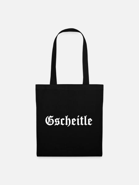 Gscheitle - Historisches Fraktal Design - Stoffbeutel - Schwarz