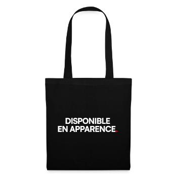 Disponible en apparence - Sac en tissu - noir - Devant