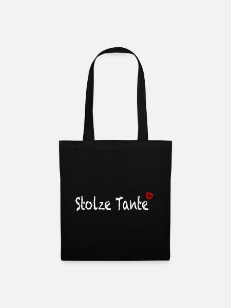 Stolze Tante - Stoffbeutel - Schwarz