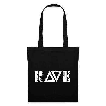 Techno - Techno music - Rave Shirt - Tote Bag - black - Front