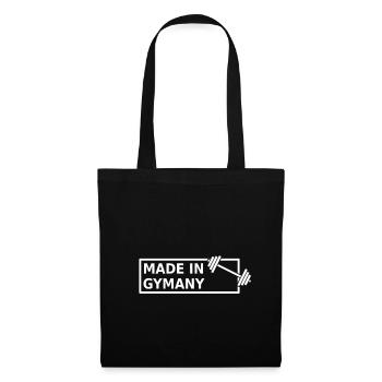 Made In Gymany Gym Workout Fitness - Stoffbeutel - Schwarz - Vorne
