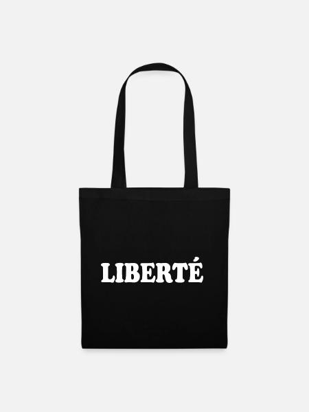 Liberté - Stoffbeutel - Schwarz