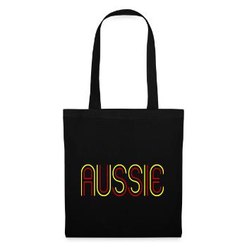Aussie Aboriginal Flag - Tote Bag - black - Front