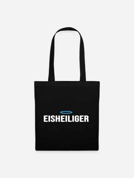 Eisbader Eisheiliger im Eisbad Winterbaden - Stoffbeutel - Schwarz