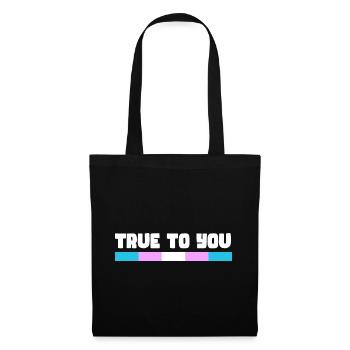 Étreinte de connexion arc-en-ciel, fierté heureuse - Sac en tissu - noir - Devant