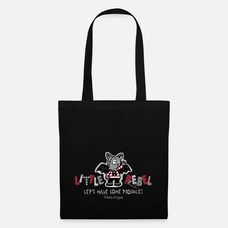 Little Rebel - Let's make some trouble - Stoffbeutel - Schwarz