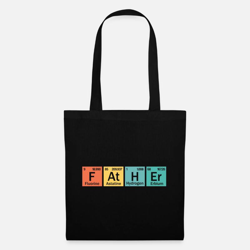 Father element - Tote Bag - black