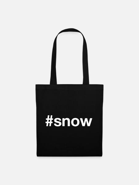SNOW Hashtag - Stoffbeutel - Schwarz