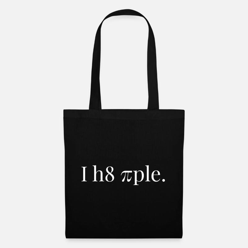 Ich hasse Menschen i h8 piple i hate people - Stoffbeutel - Schwarz