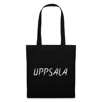 Uppsala Sweden Grunge Style Paintbrush - Tote Bag - black - Front