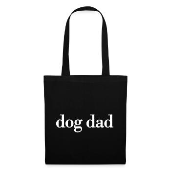 Papa chien - Sac en tissu - noir - Devant