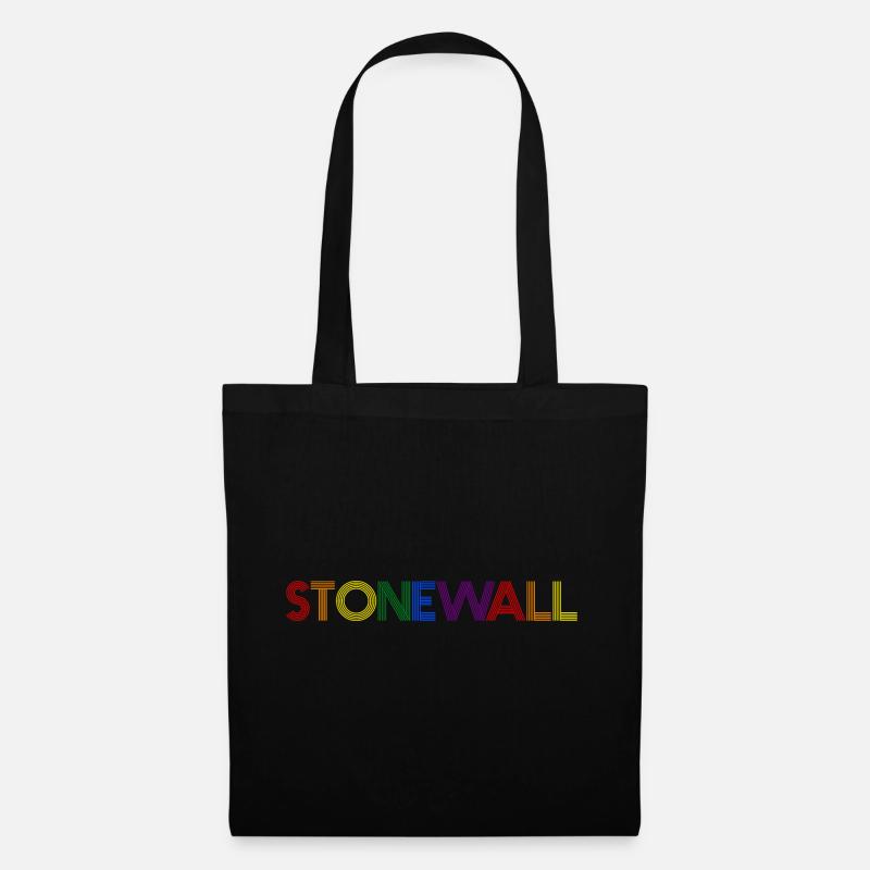 Rainbow Stonewall - Sac en tissu - noir