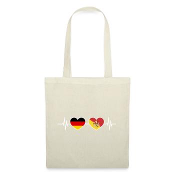 Heartbeat Germany Sicily - Tote Bag - nature - Front
