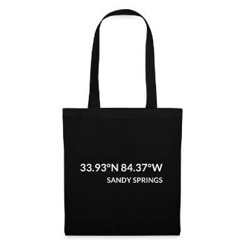Sandy Springs, Georgia, USA Coordinates - Tote Bag - black - Front