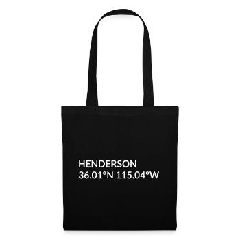 Henderson, Nevada, USA Coordinates - Tote Bag - black - Front