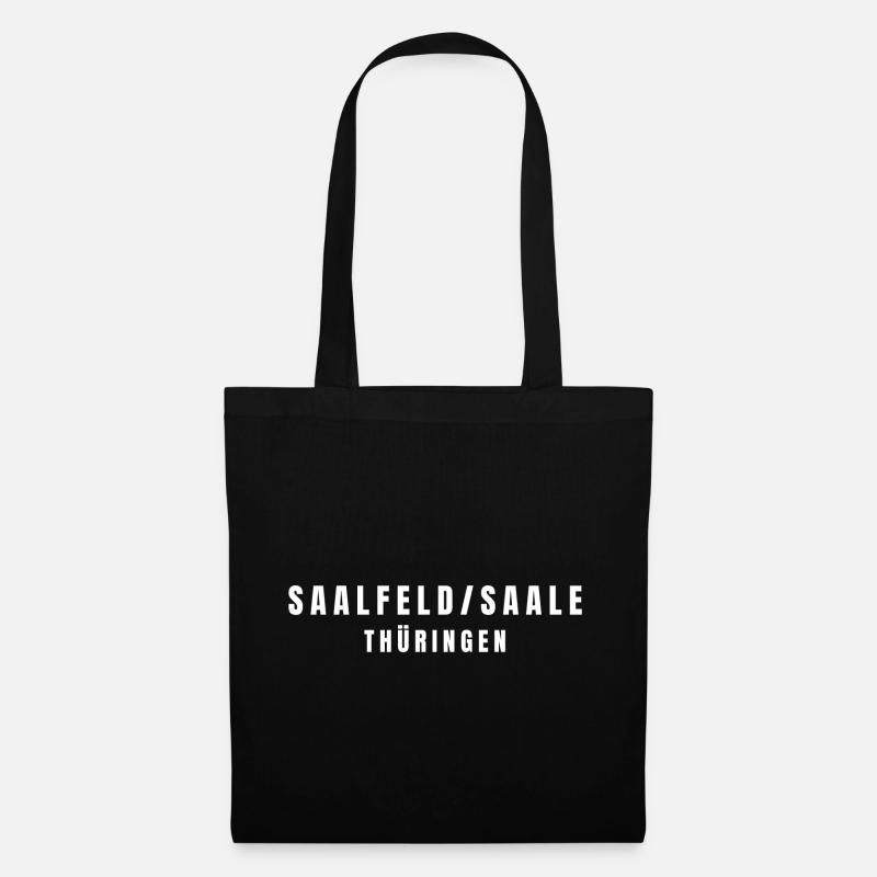 Saalfeld/Saale Thüringen - Stoffbeutel - Schwarz