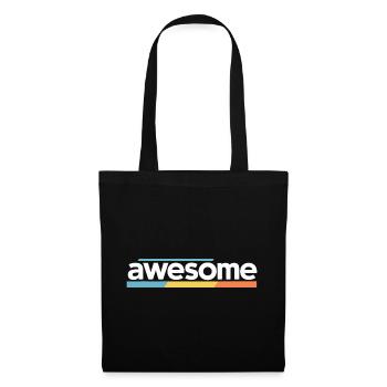 Awesome Typography Design - Tote Bag - black - Front
