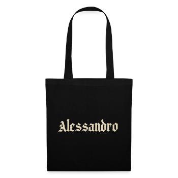 Alessandro Gothic Script - Stoffbeutel - Schwarz - Vorne