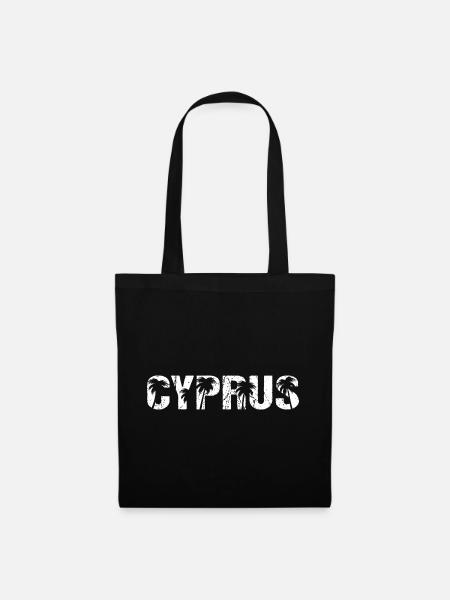 Cyprus Palmen Insel Zypern - Stoffbeutel - Schwarz