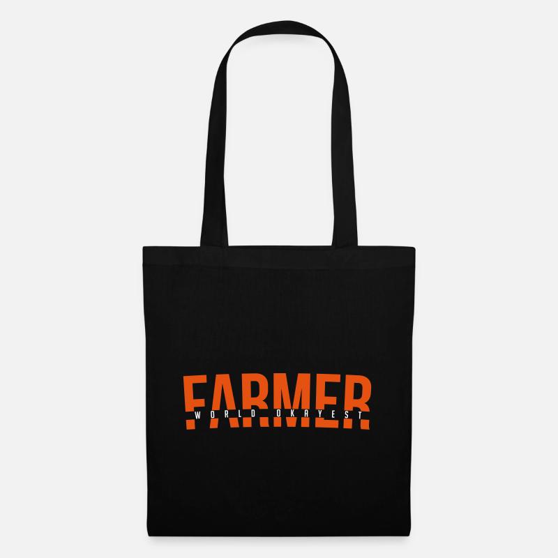 World Okayest Farmer - Stoffbeutel - Schwarz