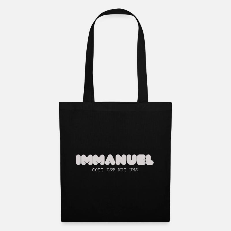IMMANUEL - Stoffbeutel - Schwarz