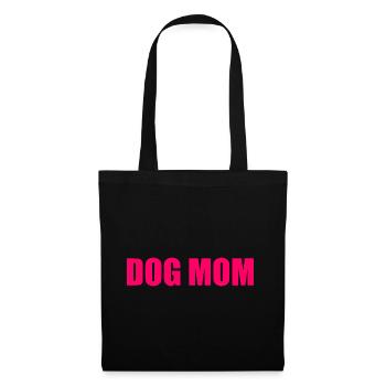 Dog mom - Stoffbeutel - Schwarz - Vorne