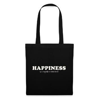 LE BONHEUR EST UN CUPCAKE DANS CHAQUE MAIN - Sac en tissu - noir - Devant