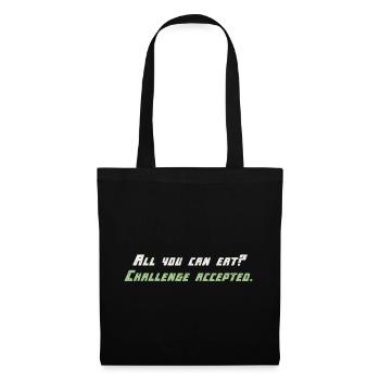 Challange Accepté - Sac en tissu - noir - Devant