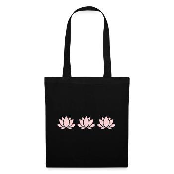 Lotus Flower, Lotus Flower, Pastel Flower, Flowers, Pastel - Tote Bag - black - Front
