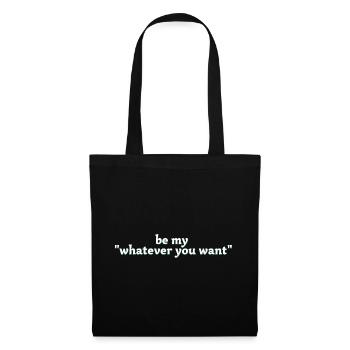 sois mon ce que tu veux - Sac en tissu - noir - Devant