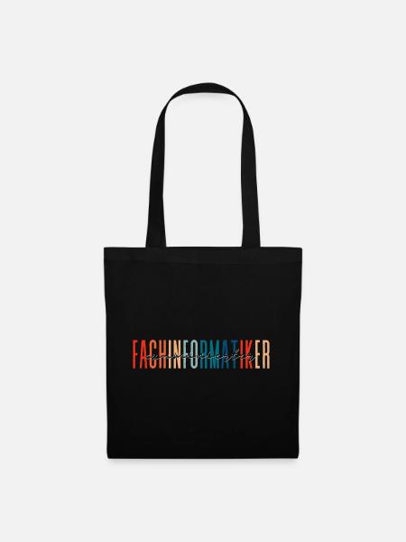 examinierter Fachinformatiker - buntes Design - Stoffbeutel - Schwarz