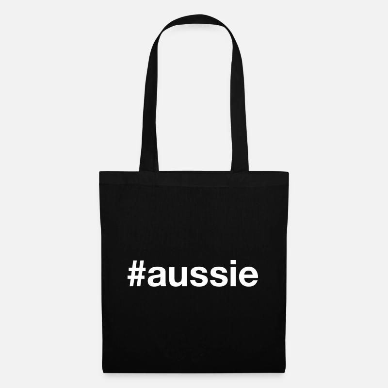 AUSSIE Australien Hashtag - Stoffbeutel - Schwarz