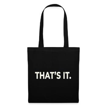 VOILÀ. – Design minimaliste à déclaration - Sac en tissu - noir - Devant