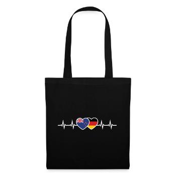 New Zealand And Germany German New Zealander - Tote Bag - black - Front