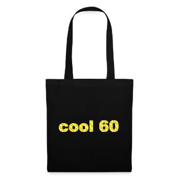 Jahre alt, cool 60 - Stoffbeutel - Schwarz - Vorne