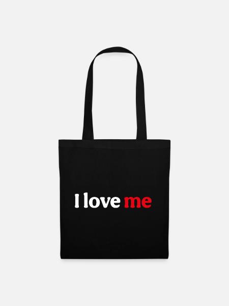 I love me - Stoffbeutel - Schwarz