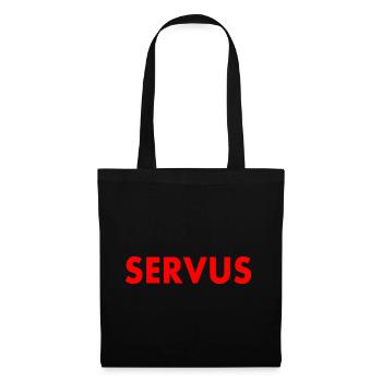 servus - Stoffbeutel - Schwarz - Vorne