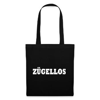 zügellos - Stoffbeutel - Schwarz - Vorne