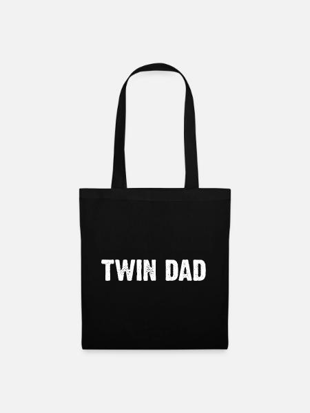 Twin Dad - Stoffbeutel - Schwarz