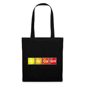 Sarcasme Tableau périodique des éléments chimiques PSE - Sac en tissu - noir - Devant