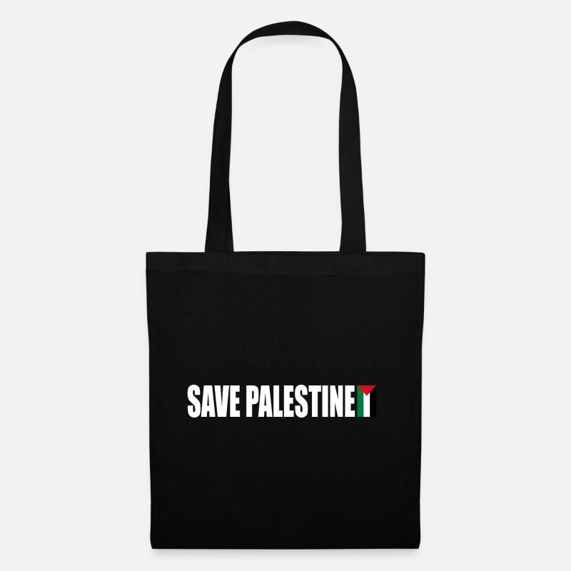 Save palestine - Stoffbeutel - Schwarz