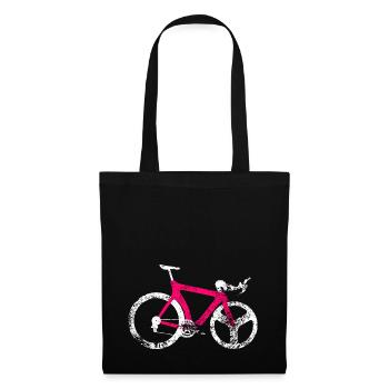 Time Trial Bike 98 | Grunge | Pink-White - Stoffbeutel - Schwarz - Vorne