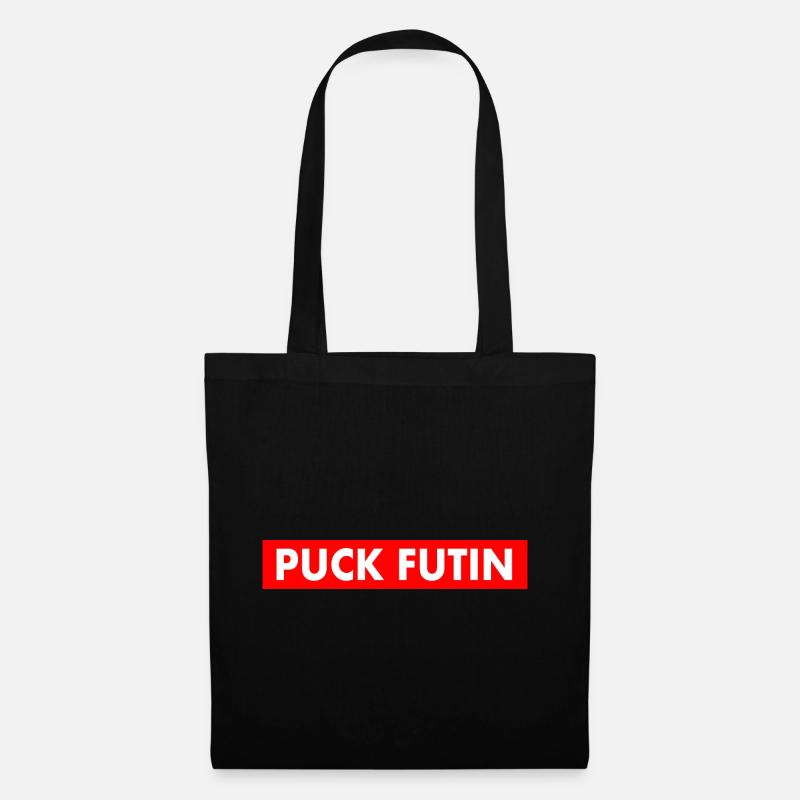 Puck futin - Stoffbeutel - Schwarz