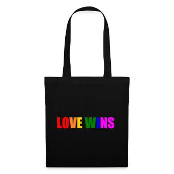 Love wins - Tote Bag - black - Front