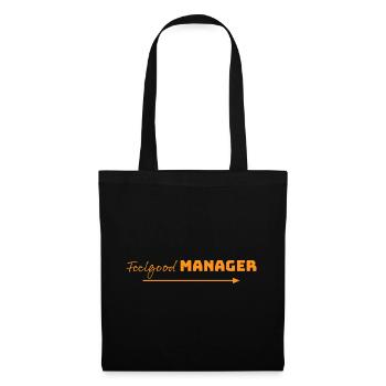 Design Feelgood Manager orange arrow - Tote Bag - black - Front
