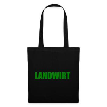 Landwirt - Stoffbeutel - Schwarz - Vorne