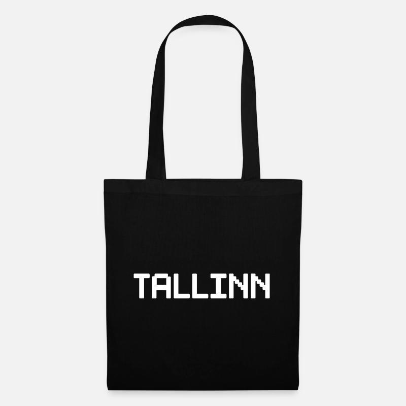 TALLINN Estland - Stoffbeutel - Schwarz
